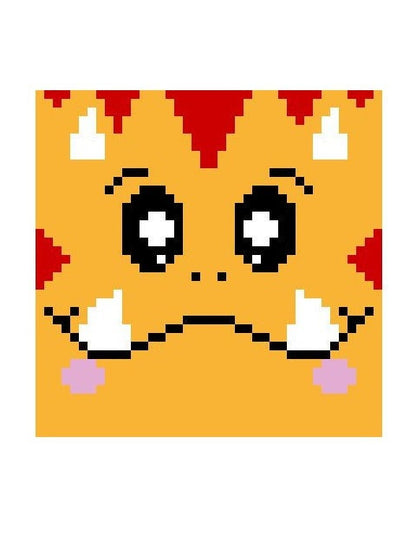 4 liTTle MONSTERS, C2C Häkelmuster, Grafik für c2c mit geschriebener u. Farb-Block Anleitung