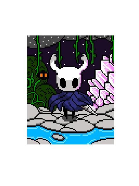 HOLLOW KNIGHT - crochet pattern for c2c