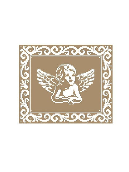 ANGEL -Graphic for Fm Crochet Blanket, Crochet Pattern with Written & Color Block Instructions for Angel Blanket
